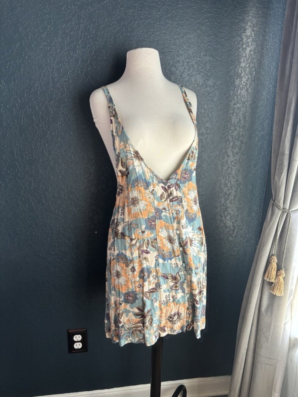 Free People Floral Tunic Dress Sz 6